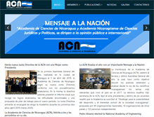 Tablet Screenshot of cienciasdenicaragua.org